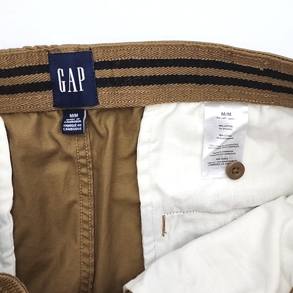 GAP Men's Joggers Casual Tan Cotton Blend Stretch Size Medium - Picture 5 of 13